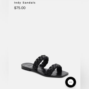 Dolce Vita Braided Indy Sandals Black size 6